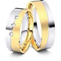 Trauringe Bremen 333er Weifl-/Gelbgold - 4489