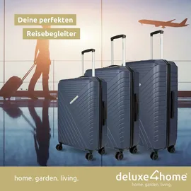deluxe4home Koffer-Set 3-tlg. dunkelblau
