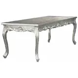 Casa Padrino Barock Esstisch Silber 160cm - Esszimmer Tisch - Möbel Esstisch