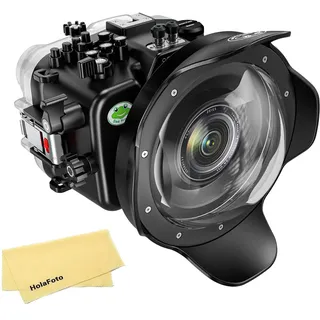 Seafrogs Unterwassergehäuse Für Sony Fx3 I Fx30 + Wa005B Dome Port Kit, [40M/130Fuß] wasserdichte Hülle Tauchgehäuse Für Sony Ilme-Fx3 I Fx30 + Fe 28-70 Mm F3.5-5.6, Sony E10-18Mm F4