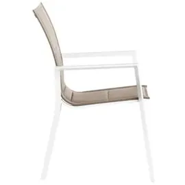 Dehner Palermo Stapelstuhl 56,5 x 67 x 91,5 cm weiß