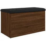 vidaXL Sitzbank mit Stauraum Räuchereiche 82x42x45 cm Holzwerkstoff