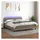 vidaXL Boxspringbett mit Matratze & LED Taupe 180x200 cm Stoff