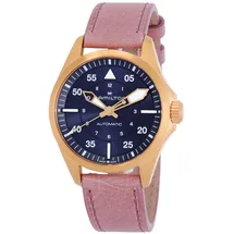 Hamilton Khaki Aviation Pilot Auto Leder 36 mm H76245840