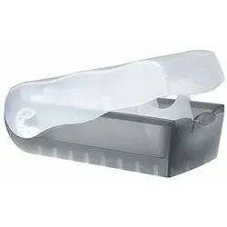 Karteikasten CROCO 997-693 DIN A7 PP grau transluzent - grau/transluzent