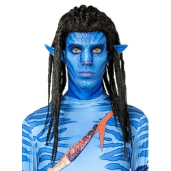 Metamorph Kostüm-Perücke Blauer Stammeskrieger Dreadlocks Perücke, Schwarze Dreadlocks-Perücke für außerirdische Ureinwohner schwarz