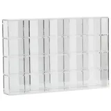 Safe-Album Vitrine Acryl-Vitrine 20 Fächer Sammlervitrine mit Spiegelrückwand I SAFE
