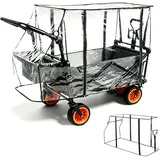 Universal Bollerwagen Regenschutz 115x51x75 cm Transparent Regenschutz Regenschutzhülle für Kesser Bollerwagen mit Dach Faltbar Campingwagen Kinder Handwagen