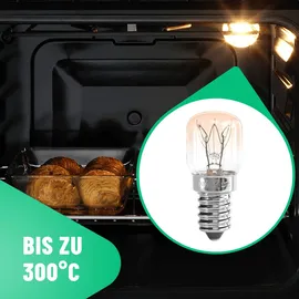 greate Backofenlampe E14 15W 4er Pack weiß