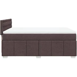 vidaXL Boxspringbett 140 x 200 cm Dunkelbraun