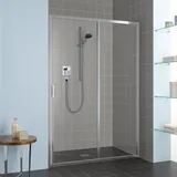 Kermi Liga Schiebetür, mit Festfeld, für Nische, für Seitenwand, LIG2R130201PK,