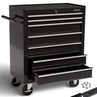 Arebos Werkzeugwagen Stahl 660 mm schwarz leer