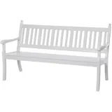 Proregal Gartenbank Aruba 3 Sitzer Weiß HxBxT 88 x 160 x 69 cm Witterungskunststoff & UV Beständiger Kunststoff Parkbank Sitzbank