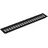 vasalat Lüftungsgitter 400 mm Aluminium schwarz eloxiert - 60 mm