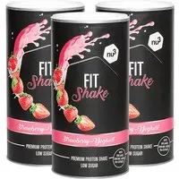 nu3 Fit Shake, Fraise-Yaourt Poudre 3x450 g