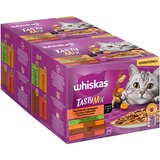 Whiskas 144x 85g Multipack TASTY MIX Portionsbeutel Country Collection in Sauce Katzenfutter nass