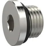 Riegler Verschlussschraube, Innensechskant 6 mm, G 1/4, NBR O-Ring, MSN