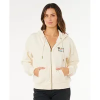 Rip Curl Aloha Zip Thru Sweatjacke Herren Beige/Weiß M