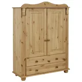 otto home Wäscheschrank OTTO HOME "Adele, Mehrzweckschrank", beige (natur), B:93cm H:135cm T:40cm, Massivholz, Schränke, aus massiver Kiefer, 2-oder 3-türig
