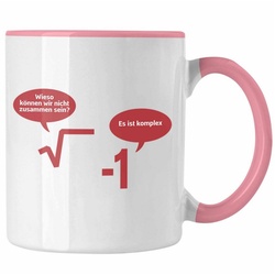 Trendation Tasse Trendation – Mathelehrer Tasse Mathematiker Physik Tassen mit Spruch Lustig Kaffeetasse Physiker Geschenk Mathestudent Sprüche rosa