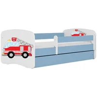 Raumhirsch furniture Kinderbett, Blau, Holzwerkstoff, Holzwerkstoff, 1 Schubladen, 80x160