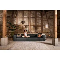 W.SCHILLIG 4-Sitzer around-the-block Mega Sofa, viel Platz, Breite 300cm, bequem, mit eleganter Biese, mit Federkern grau