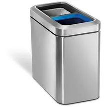 simplehuman Offener Abfalleimer 20 l Silber