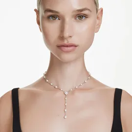 Swarovski Ariana Grande x Swarovski Y-Halskette Silber/Weiß