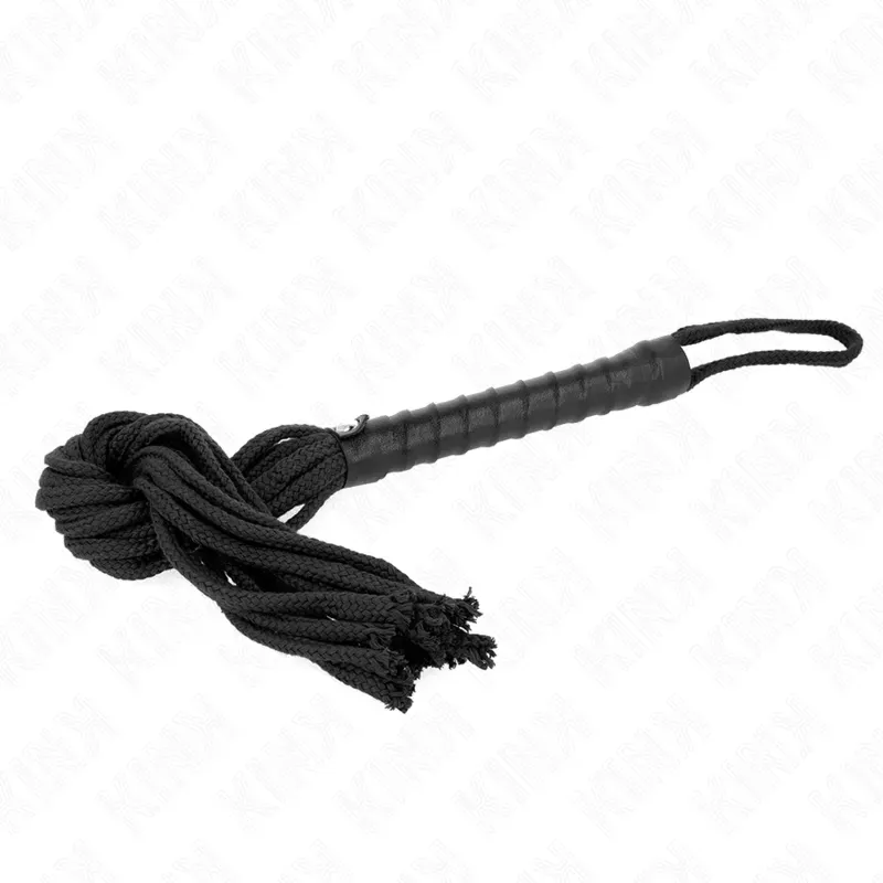 KINK  Schwarze Seilpeitsche 56 cm