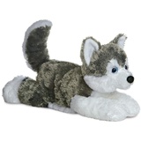 AURORA World 31453 - Plüschtier - Flopsie - Husky Shadow, 12 Zoll / 30.5 cm
