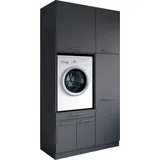 laundreezy Mehrzweckschrank-Set 118 x 238 x 68 cm Grau