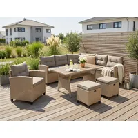 Konifera Keros Premium Gartenlounge-Set beige