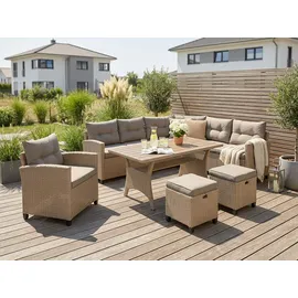 Konifera Keros Premium Gartenlounge-Set beige