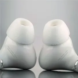 COMPLY TrueGrip MAX | Premium Memory Schaumstoff Ersatz-Ohrstöpsel für AirPods Pro 3 Weiss Größe L, 3 Paar