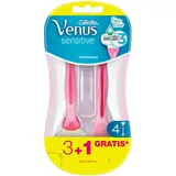 Gillette Venus Gillette Sensitive Damenrasierer Einweg, 3 + 1 Rasierer