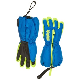 Reusch Baby-Mädchen Tom extra Warmer, winddichter und atmungsaktiver Skihandschuh, 4525 Brilliant Blue/Safety YEL, III