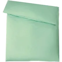 Aqua-Textil Luxury Bettwäsche zum Kombinieren 155 x 200 cm Deckenbezug Mint Baumwolle Mako Satin Bettbezug