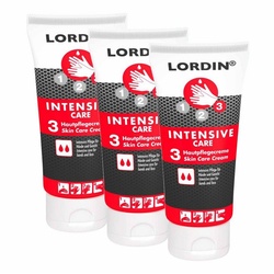 Lordin Körperpflegemittel 3x Hautpflegecreme INTENSIVE CARE, stark beanspruchte & trockene Haut