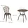 Relaxdays Set 3-tlg. Schwarz/Bronze