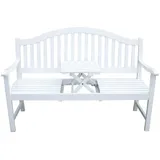 H4L Gartenbank 150 x 63 x 103 cm Weiß