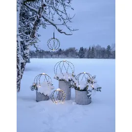 Star Trading LED-Kugel Sphere 104 LED warmweiß außen 50 schwarz