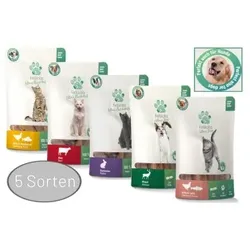 Fellicita Hundesnacks 5x50g Mixpaket Fellonis Fleischstreifen & Sticks, 5 Sorten