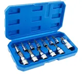 Lmbusnussen Satz 13-tlg Innensechskant Nuss Satz 1/4 3/8 1/2 Zoll Sechskant Steckschlüssel Set 2-14 mm Allen Key Socket Set mit Bewahrungsbox, für Schlagschrauber, Drehmomentschlüssel T8-T70