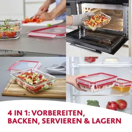 Emsa Clip&Close Glas Rot