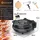 Kesser Pizza-Ofen elektrisch bis 400 Grad Elektrischer Pizzabäcker 1200W mit feuerfester Steinplatte & Timer Durchmesser 32cm | 5 Heizstufen &... | Schwarz