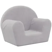 vidaXL Kindersofa vidaXL Hellgrau weich Plüsch