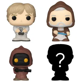 Funko Star Wars - Luke Skywalker Jawa Obi-Wan Kenobi 4er Pack - Bitty Pop! Funko