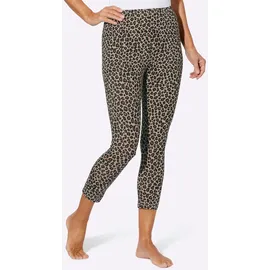 Sieh an! Leggings in beige-bedruckt | Gr.: 42