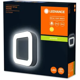 LEDVANCE Außenleuchte Aluminium 4,5 cm inkl. Bewegungsmelder grau