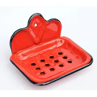 DanDiBo Ambiente DanDiBo Seifenhalter 618 Rot Seifenschale 13 cm